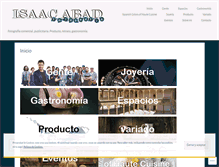 Tablet Screenshot of isaacabadfotografia.com